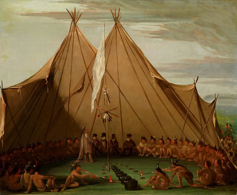 Banquete del perro Sioux - George Catlin