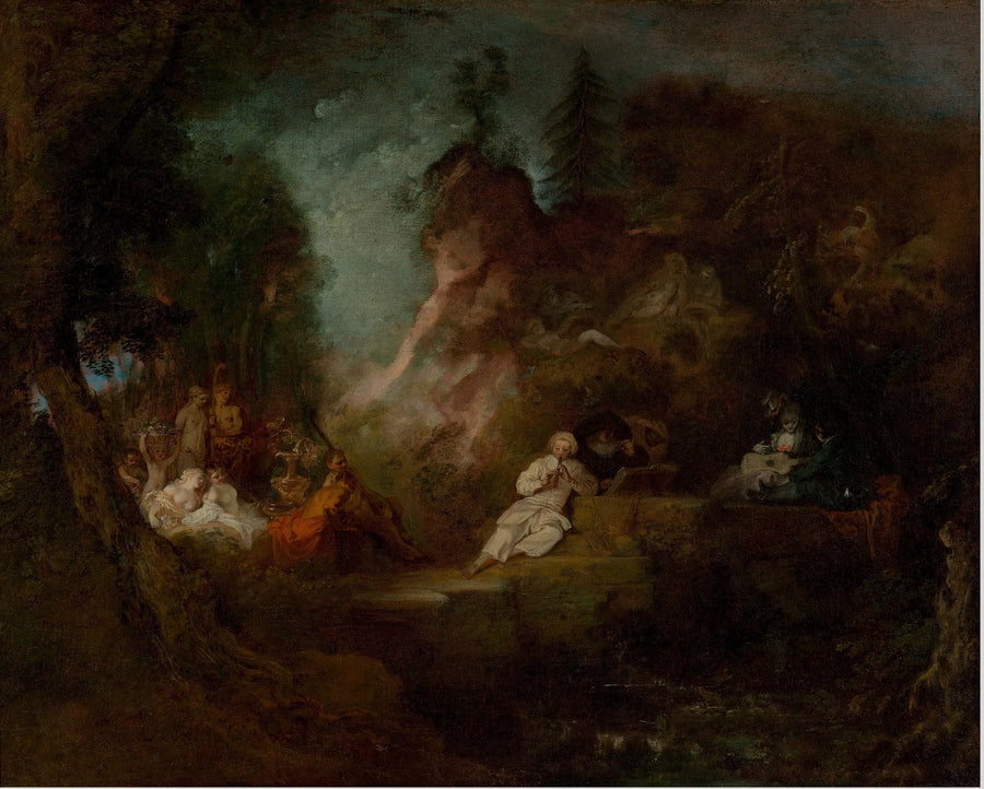 Festividades en honor a Pan - Antoine Watteau