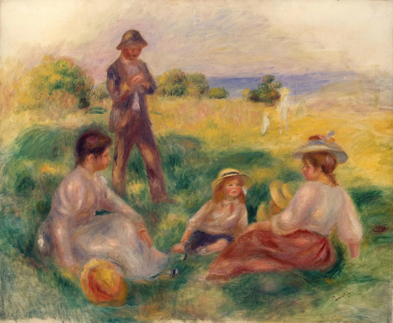 Fiesta en el campo en Berneval - Pierre-Auguste Renoir