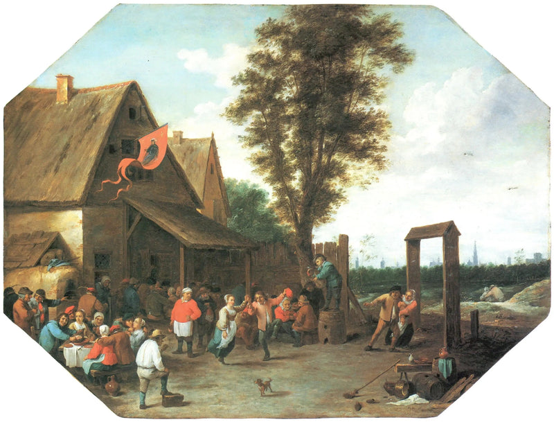 Fiesta del pueblo de San Jorge - David Teniers el Joven