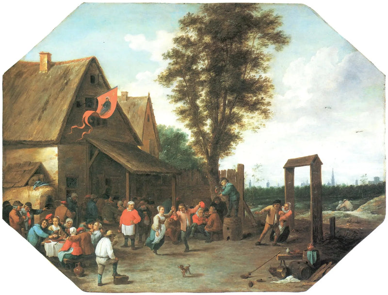 Fiesta del pueblo de San Jorge - David Teniers el Joven