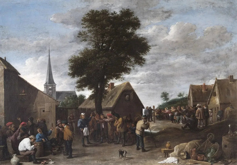 Fiesta del pueblo flamenco - David Teniers el Joven
