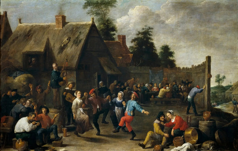 Fiesta y banquete del pueblo - David Teniers el Joven