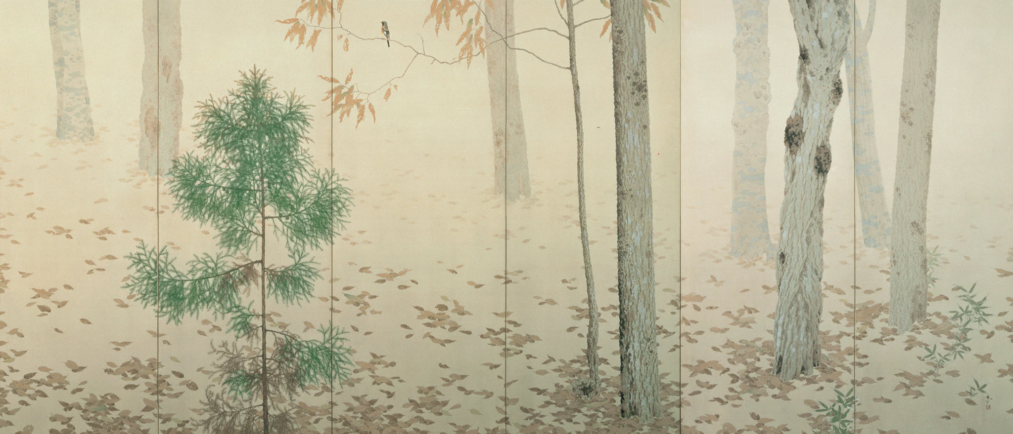 Feuilles tombées, Hishida Shunsō, 1909