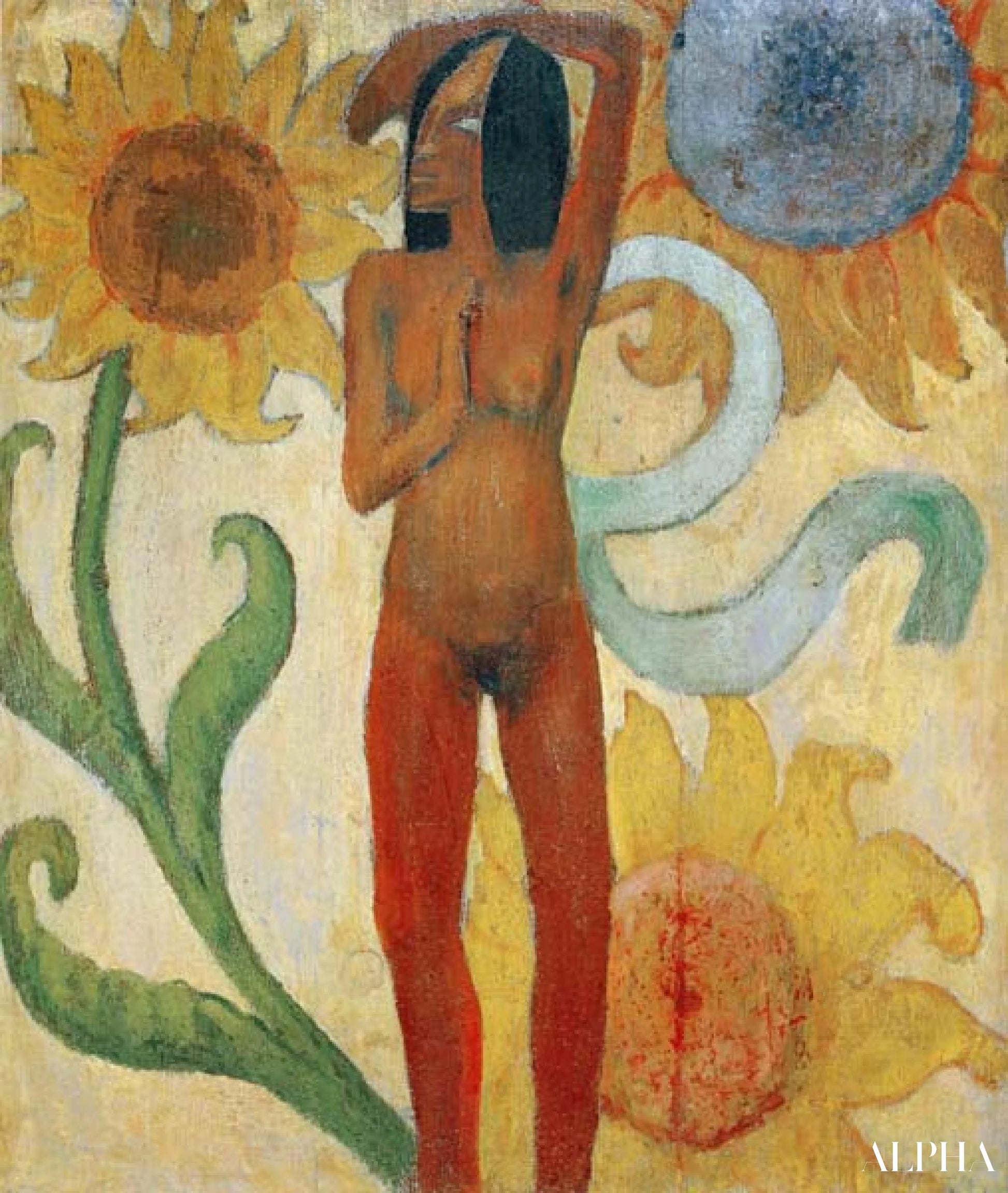 Figure féminine nue - Paul Gauguin - Reproductions de tableaux et peintures haut de gamme