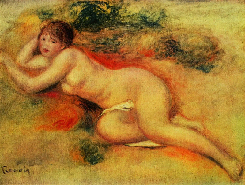 Figura desnuda de una niña - Pierre-Auguste Renoir