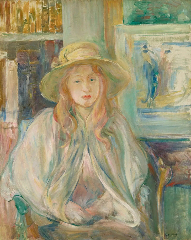 Filete con sombrero de paja - Berthe Morisot