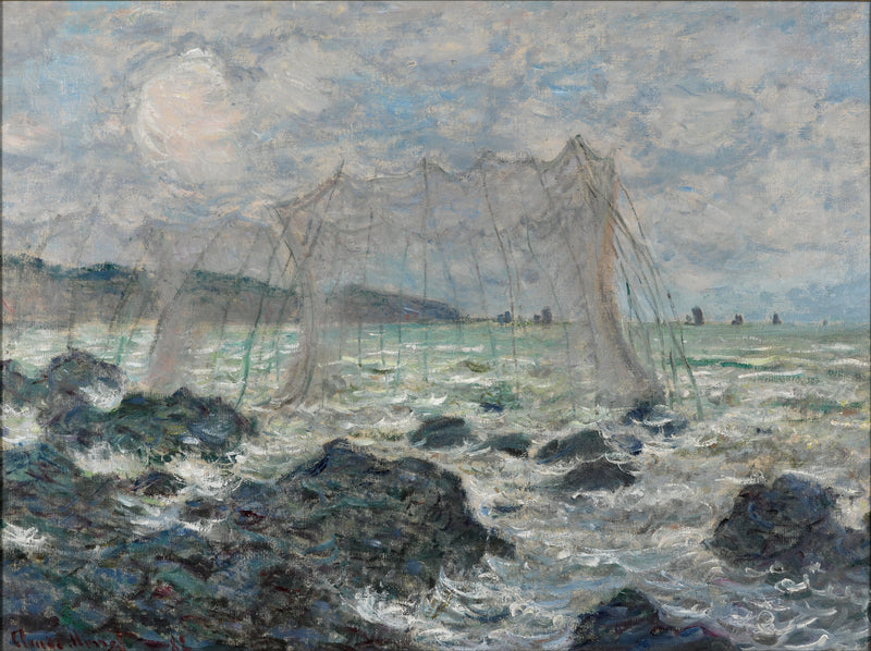 Redes de pesca en Pourville W768 - Claude Monet