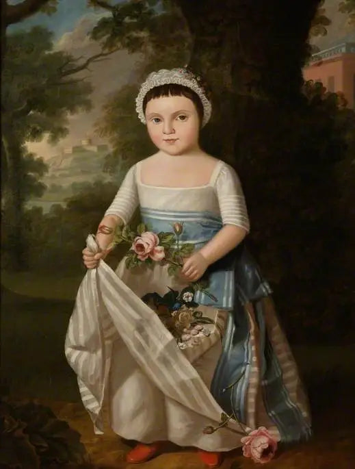 Fille aux roses - Thomas Gainsborough image 1 reproduction artisanale de tableau
