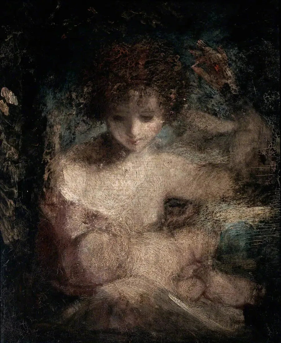 Niña con un bebé - Joshua Reynolds