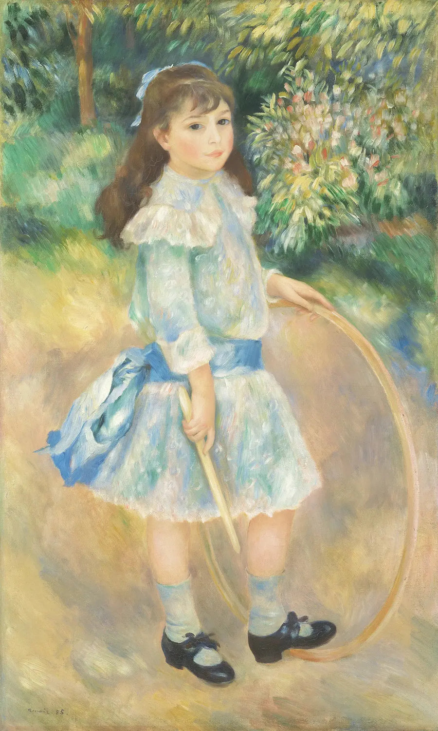 Chica con un aro - Pierre-Auguste Renoir