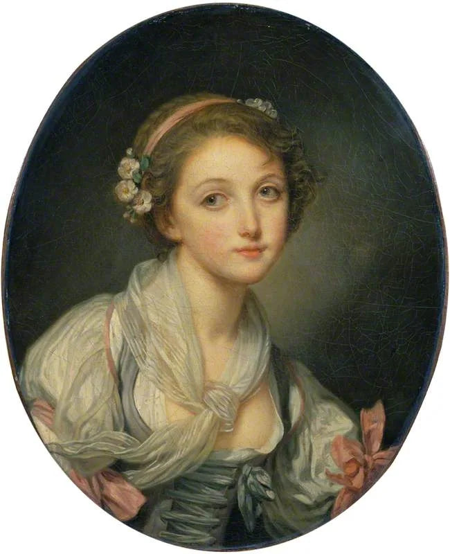 Niña con un pañuelo de gasa - Jean-Baptiste Greuze