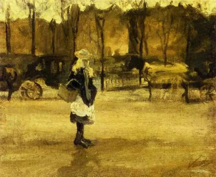 Chica en la calle - Vincent van Gogh