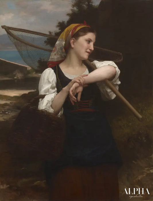 Fille de pêcheur - William Bouguereau Reproductions de tableaux à la peinture à l’huile