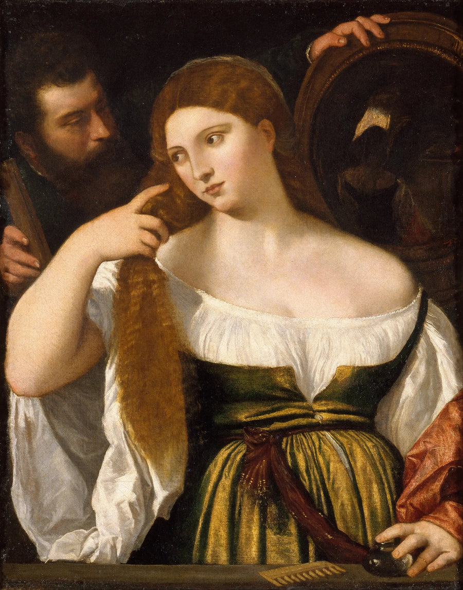 Chica frente al espejo - Titian