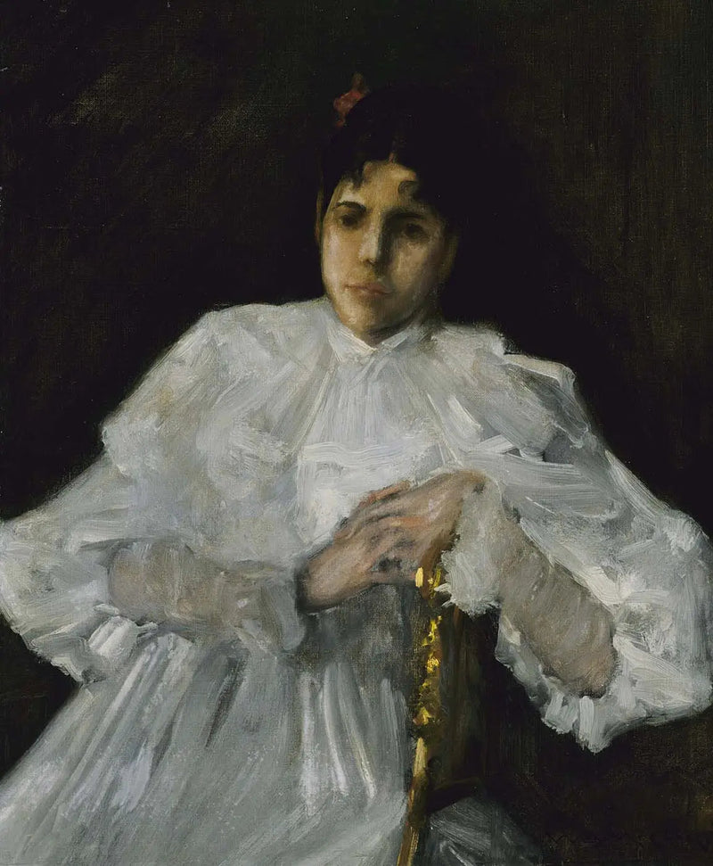 Chica en blanco - William Merritt Chase