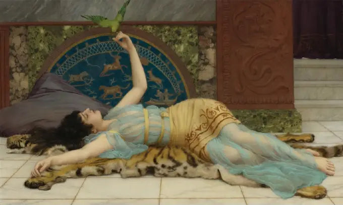 Chica en azul - John William Godward