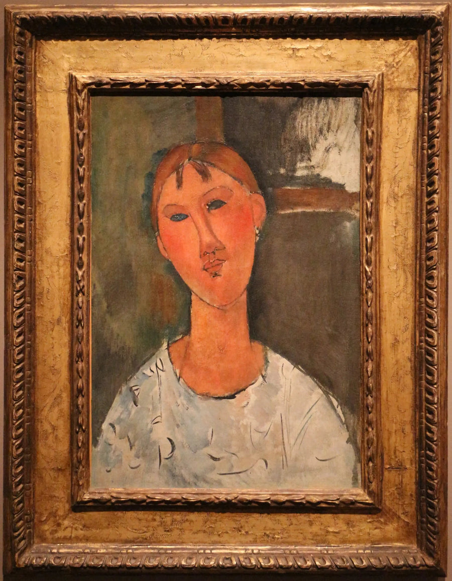 Chica con blusa blanca - Amedeo Modigliani