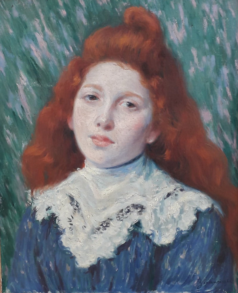 niña con vestido blanco - Federico Zandomeneghi