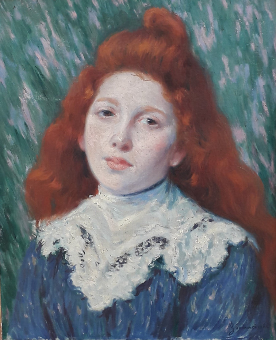 niña con vestido blanco - Federico Zandomeneghi