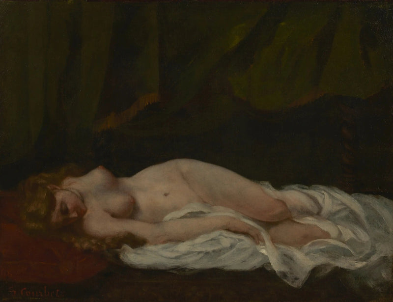Niña dormida - Gustave Courbet