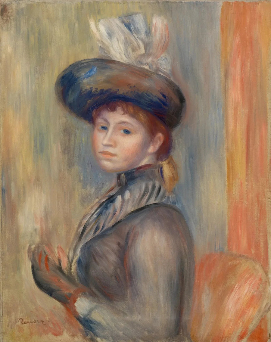 Chica en gris-azul - Pierre-Auguste Renoir