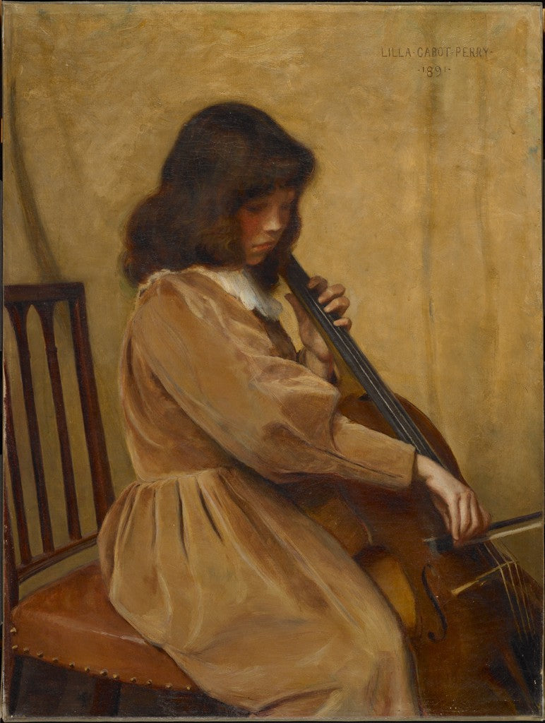 Chica tocando el violonchelo - Lilla Cabot Perry