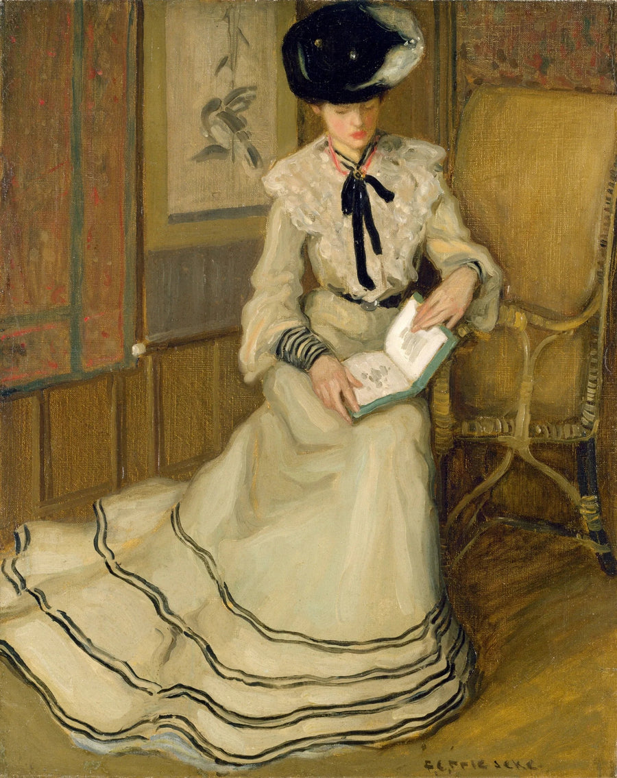 Niña leyendo - Frederick Carl Frieseke