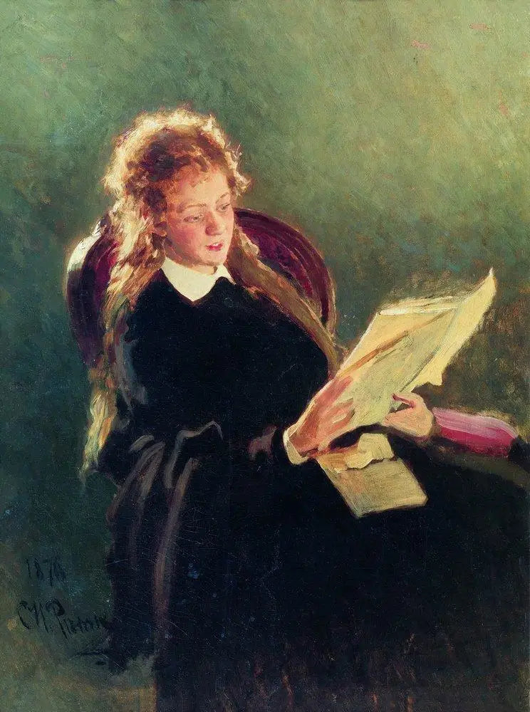 Chica leyendo - Ilya Repin