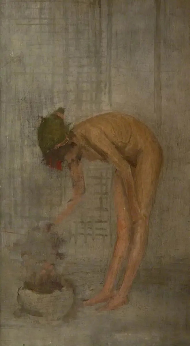 Chica desnuda con un cuenco - James Abbott McNeill Whistler