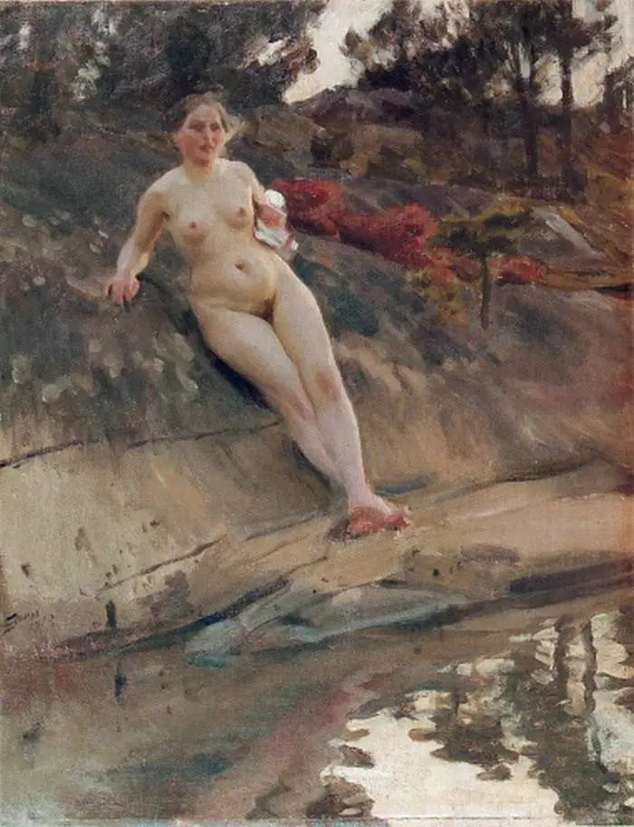 Chica tomando el sol - Anders Zorn