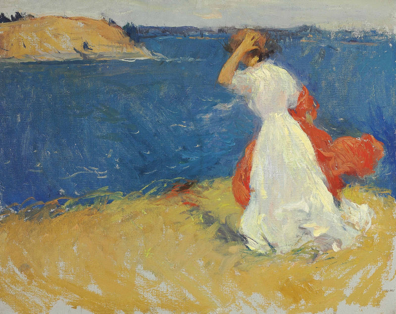 Niña en el promontorio - Frank Weston Benson