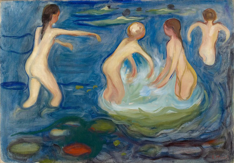 Chicas bañándose - Edvard Munch