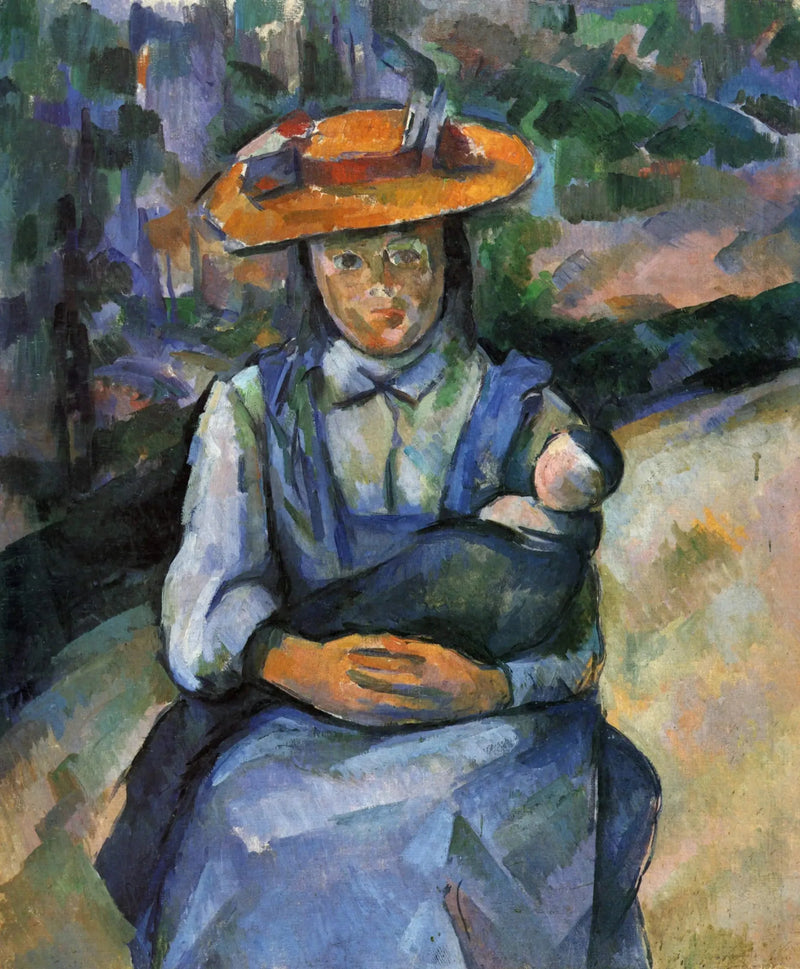 Niña con muñeca - Paul Cézanne