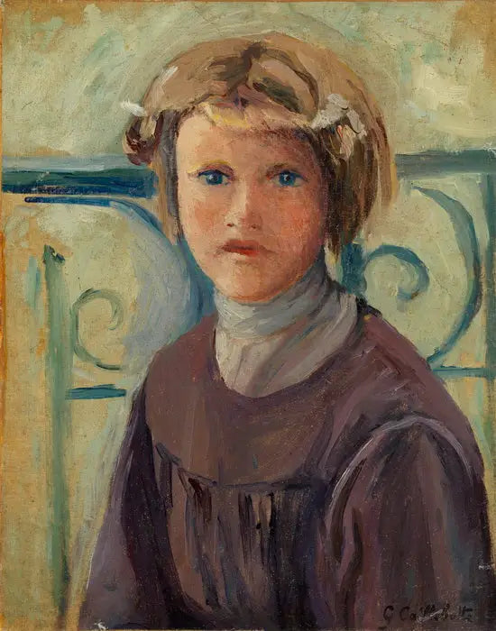 Niña en el balcón - Gustave Caillebotte