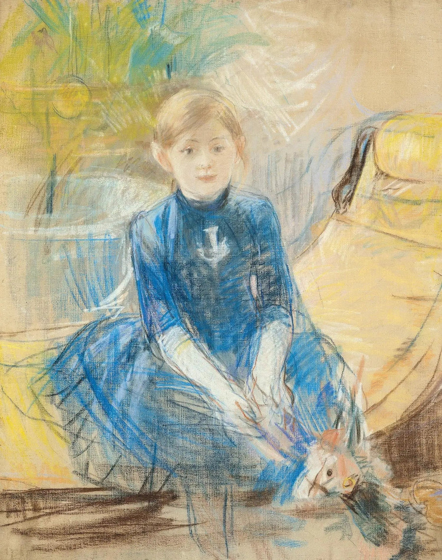 Niña con jersey azul - Berthe Morisot