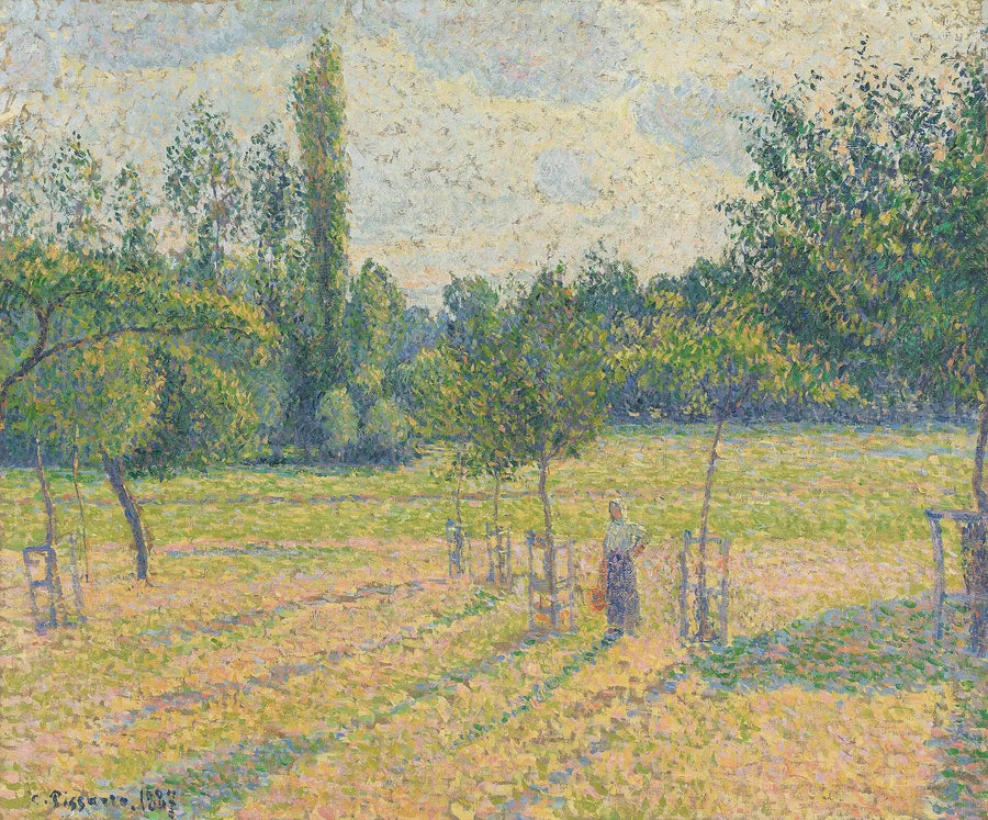 Tarde en nuestro prado - Camille Pissarro
