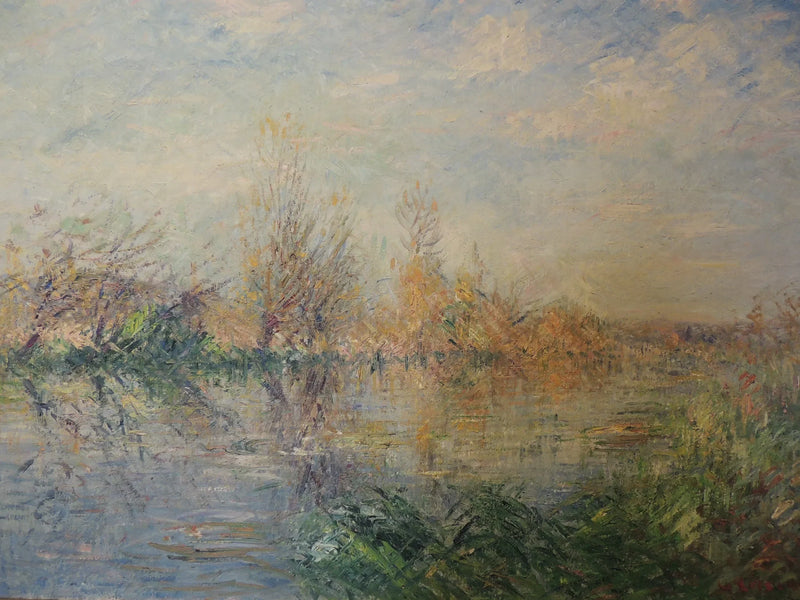 Fin de otoño, río Eure en Vaudreuil - Gustave Loiseau
