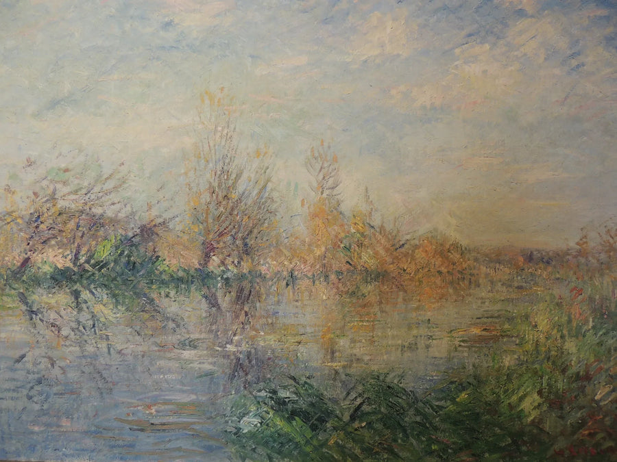 Fin de otoño, río Eure en Vaudreuil - Gustave Loiseau