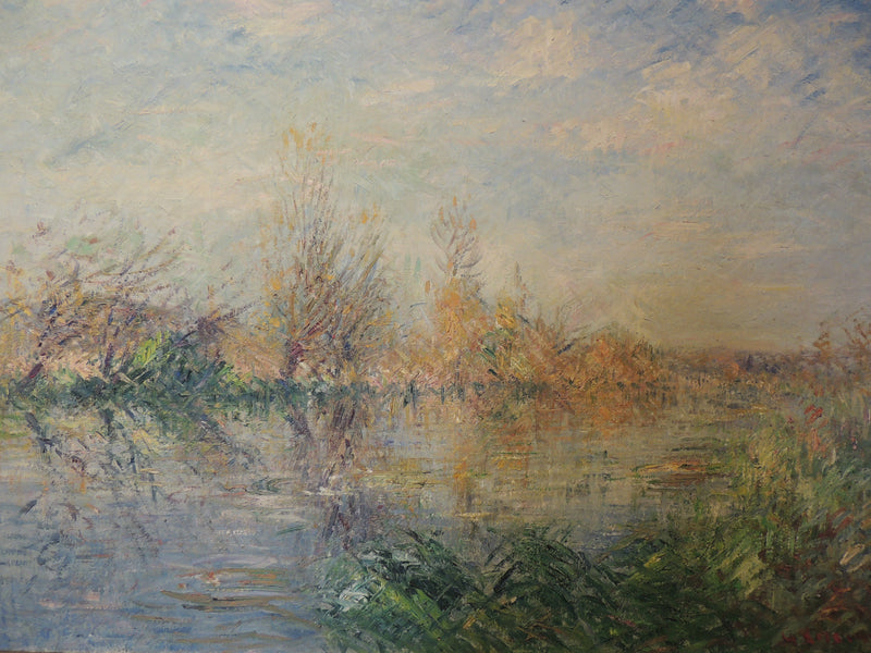 Fin de otoño, río Eure en Vaudreuil - Gustave Loiseau
