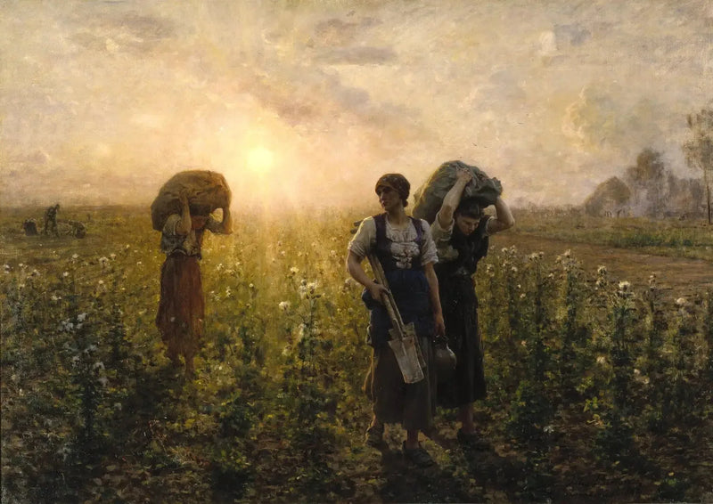Fin del trabajo - Jules Breton