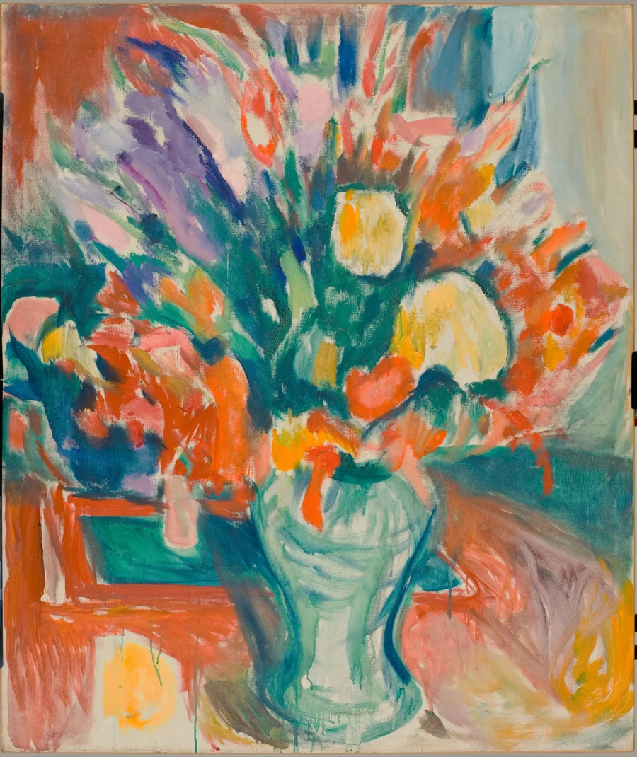 Flores en un jarrón - Edvard Munch