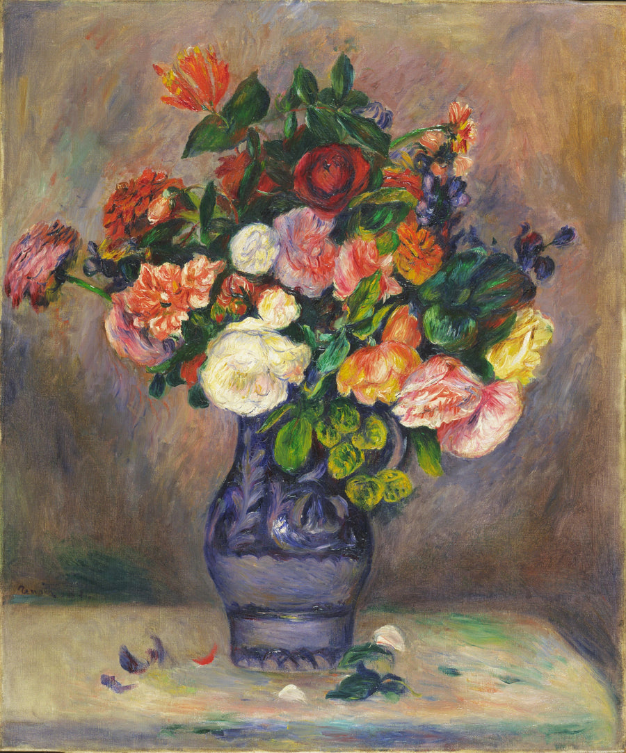 Flores en un jarrón - Pierre-Auguste Renoir