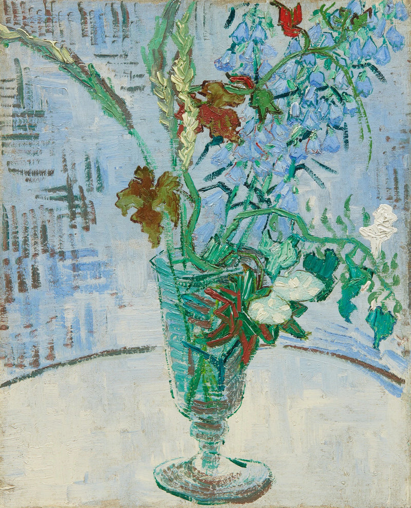 Flores en un vaso - Vincent van Gogh
