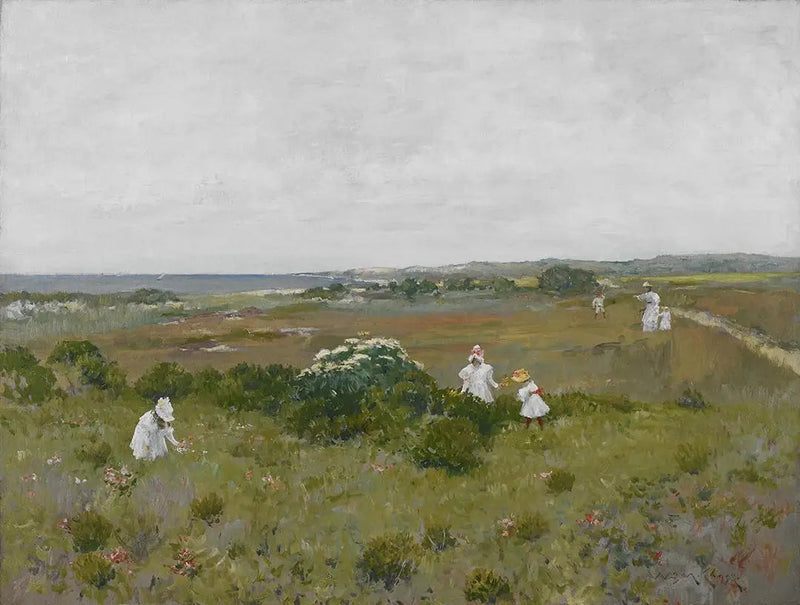 Flores de orilla del mar - William Merritt Chase