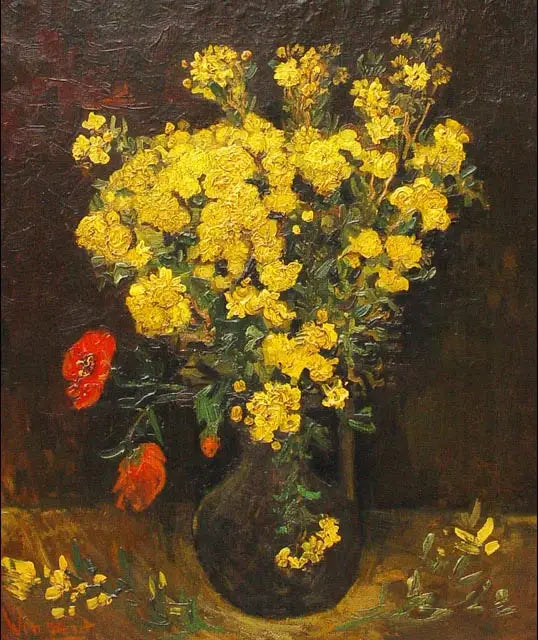 Flores de amapola - Vincent van Gogh