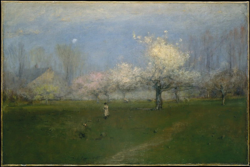 Flores de primavera, Montclair, Nueva Jersey - George Inness