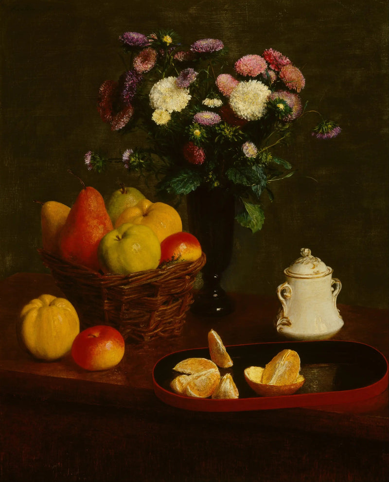 Flores y Frutas - Henri Fantin-Latour