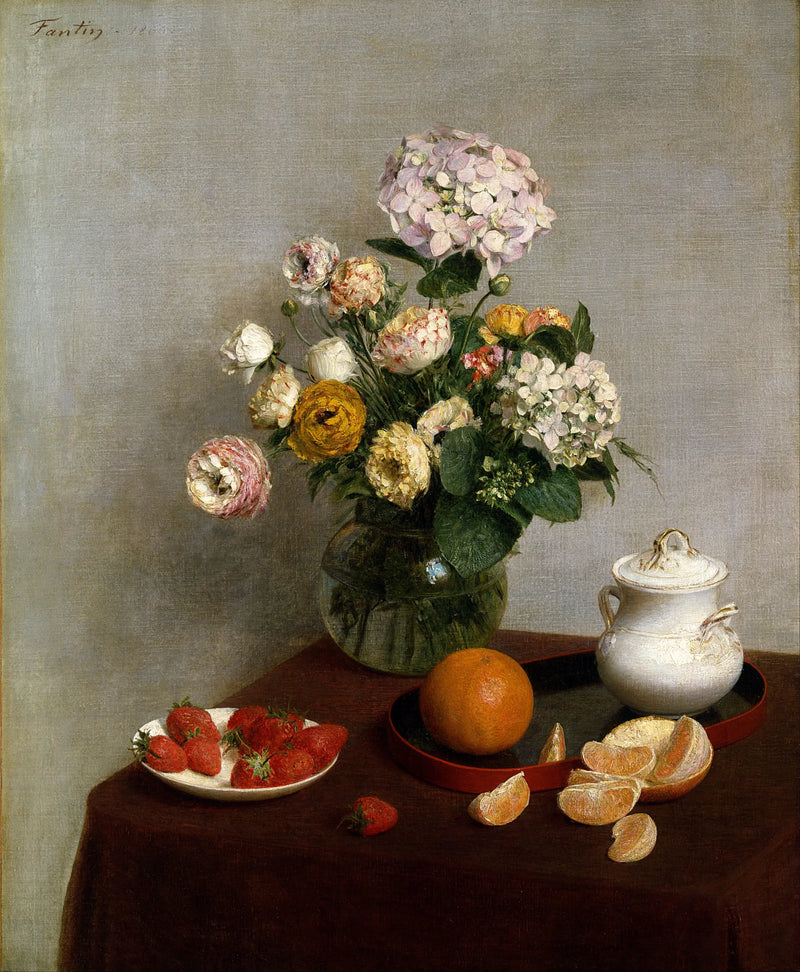 Flores y frutas - Henri Fantin-Latour