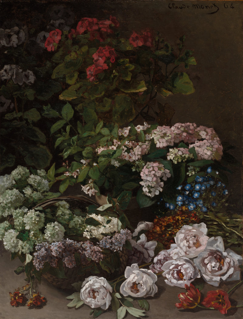 Flores de primavera W20 - Claude Monet